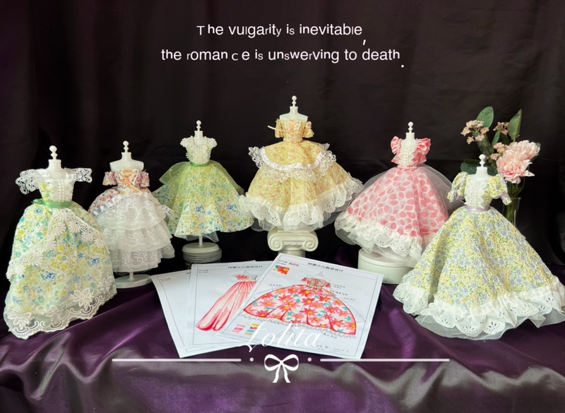 Children's Clothing Design｜Lolita Material Kit 1/6 Size DIY Handmade Material Kit