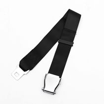 Adjustable aircraft buckle seat belt extension with extension extension with rope large adjustable aircraft extension belt