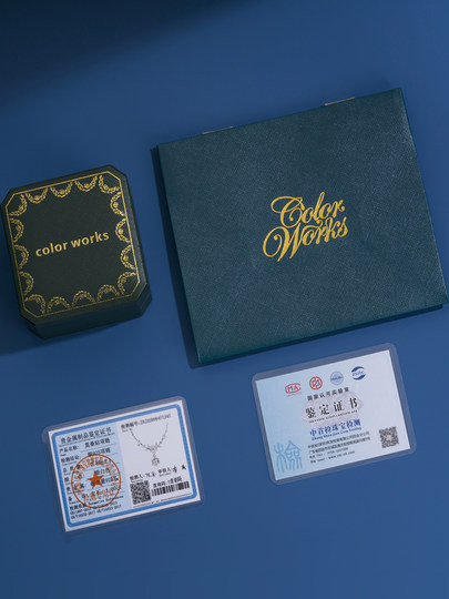 color works麦穗莫桑石钻999足银项链纯银女生日新年礼物闺蜜轻奢