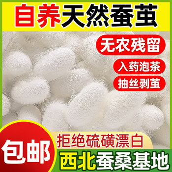 Farm-Produced Natural Mulberry Silkworm Cocoons Are Dried for Medicinal Purposes. Dried Cocoons Are Soaked in Water for Medicinal Use. Whole Cocoons Are Used for Silk Extraction. 0.5kg