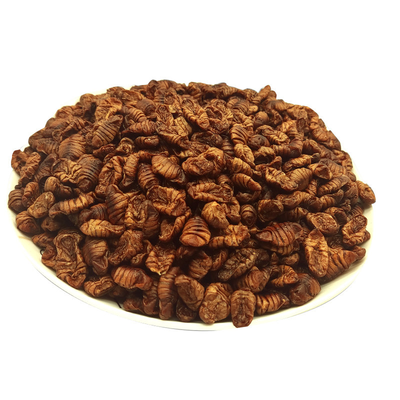 First-Grade Dried Silkworm Pupae, a Specialty of Shiquan, Shaanxi Province, 2025 Dried Silkworm Pupae, Pure Dried Mulberry Silkworm Pupae, Original Flavor Dried Silkworm Pupae