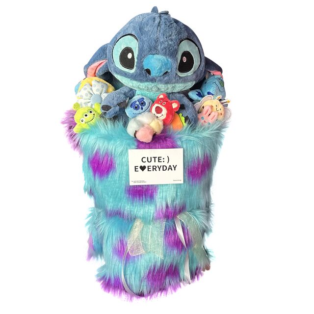 Stitch Doll Cartoon Bouquet Plush Doll Dried Flower Creative Graduation ຮູບພາບຂອງຂວັນວັນເກີດຂອງເດັກນ້ອຍ 520