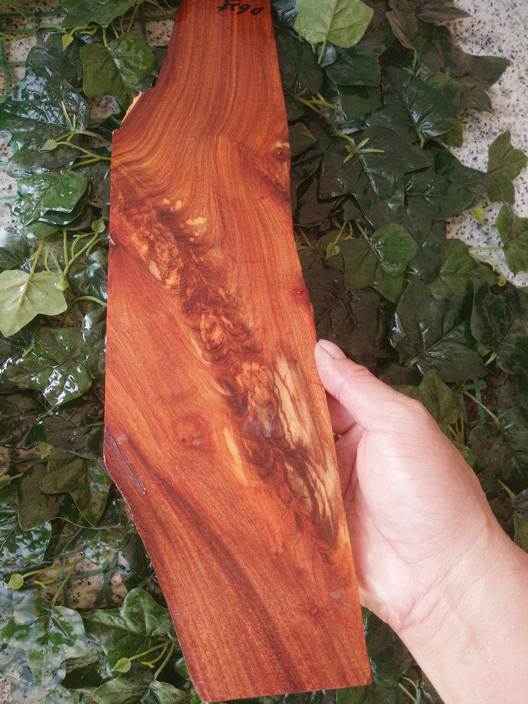 D625 Zambia blood sandalwood red wood small material handmade DIY with shape plate material shank material flower water wave texture