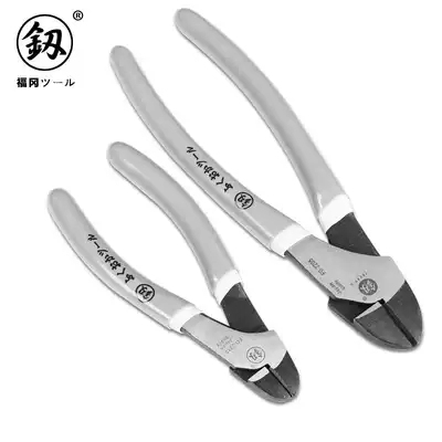 Japan Fukuoka tool oblique nose pliers eccentric labor-saving diagonal pliers bolt cutters German imported technology