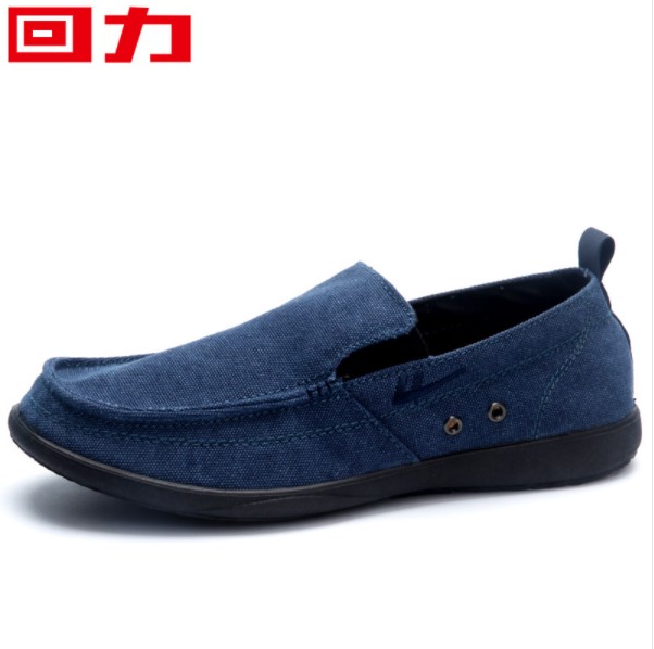 Backleisure shoes lazy shoes soft soles breathable spring and autumn summer men's shoes daddy shoes bean shoes