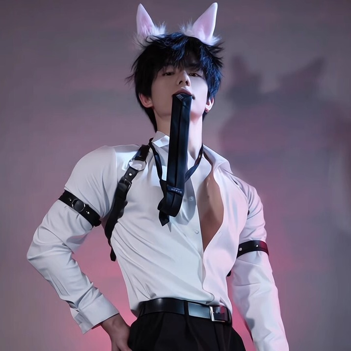 Purely Sensual and Sexy Men's Harness Neck Strap Bunny Hair Accessory Set Punk Shoulder Strap Chest Strap Shirt Belt Accessories Trendy Purely Sensual and Sexy Men's Harness Neck Strap Bunny Hair Accessory Set Punk Shoulder Strap Chest Strap Shirt Belt Accessories Trendy
