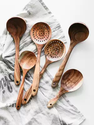 Wanyue Yuexiang Thai Teak spatula Kitchenware non-stick frying spatula Frying spatula Rice spoon Soup spoon Fishing colander