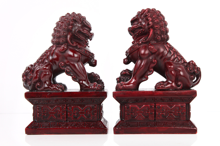 Đồ trang trí sư tử bằng đồng nguyên chất một cặp đồ thủ công lớn dcor phòng ngủ giá rẻ