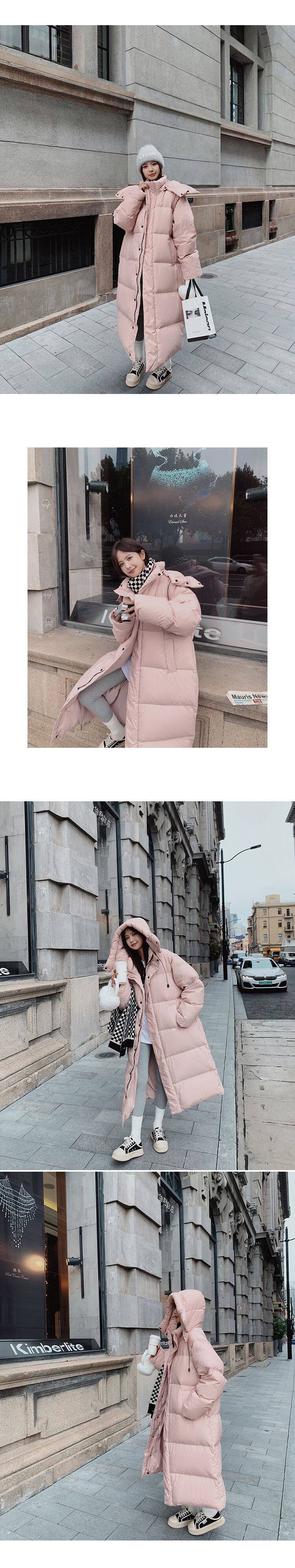 Пальто для беременных 孕妇羽绒服oversize休闲百搭简约设计感连帽chic长款高级感外套女 Europe, Girl, Silk