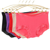 Summer thin 4-Piece Gift Box unscented comfortable soft mid-waist safety underwear ladies comfortable briefs