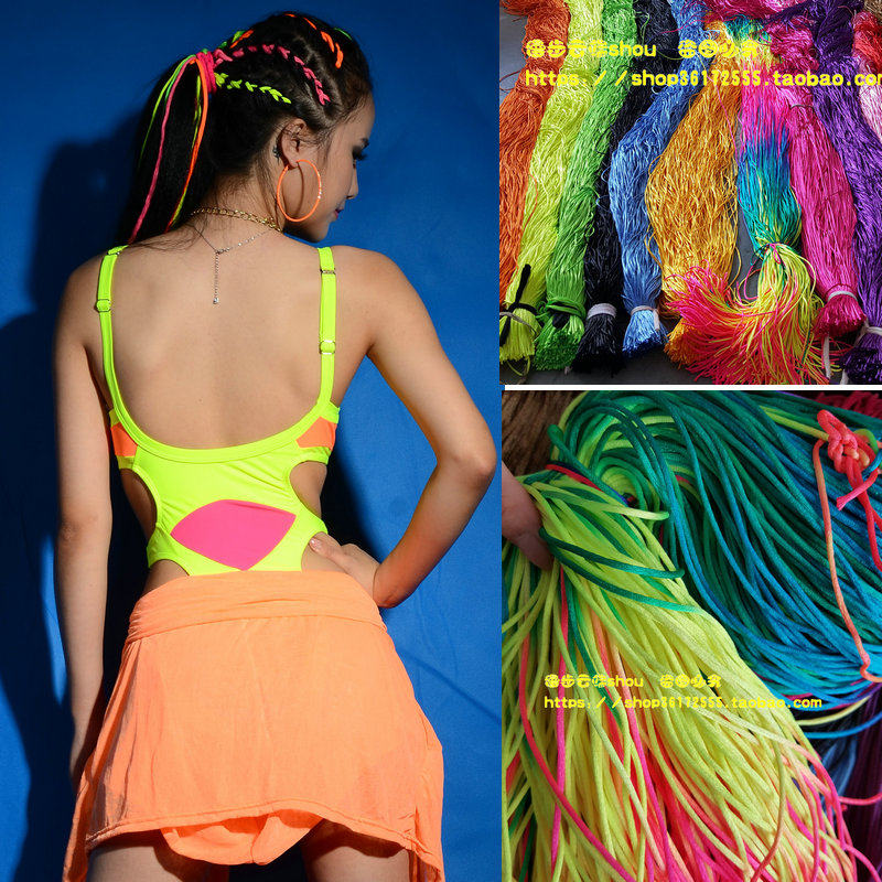 Nightclub Party Prom Hair Accessories Firefly Hair Circles Children Performances Fashion Hip-hop Personality Seven Colorful Hair Circles Performance