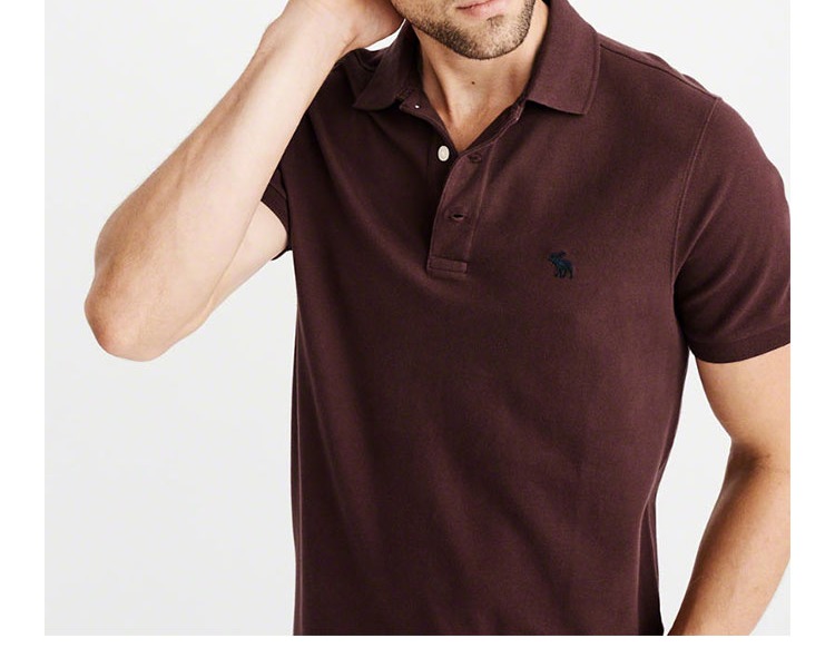 Mỹ chính hãng Abercrombie Fitch nam mùa hè af af tay áo ngắn polo áo thun ve áo 137787 shop bán áo thun nam có cổ