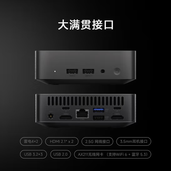 Xiaomi xiaomi mini mini host 13 generation Core i5-1340P office household light portable platform