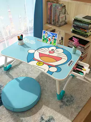 Laptop table Bed folding table Dormitory multi-function bedroom Student small table Lazy girl heart desk