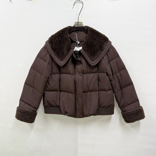 Same Style as in the Mall G55Y977 New Women's 2025 Winter Fashion Stylish Versatile Short down Jacket with Fur Collar Trendy