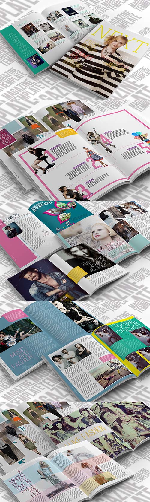Fashion Magazine Indesign,indesign模板－时尚杂志(通用型)