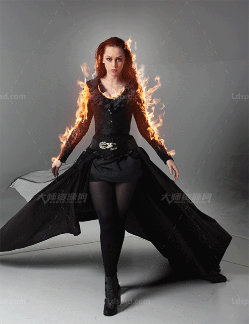  Animated Fire Photoshop Action8.gif