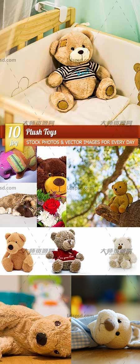 Plush Toys, 10 x UHQ JPEG,10张高清的毛绒玩具图片