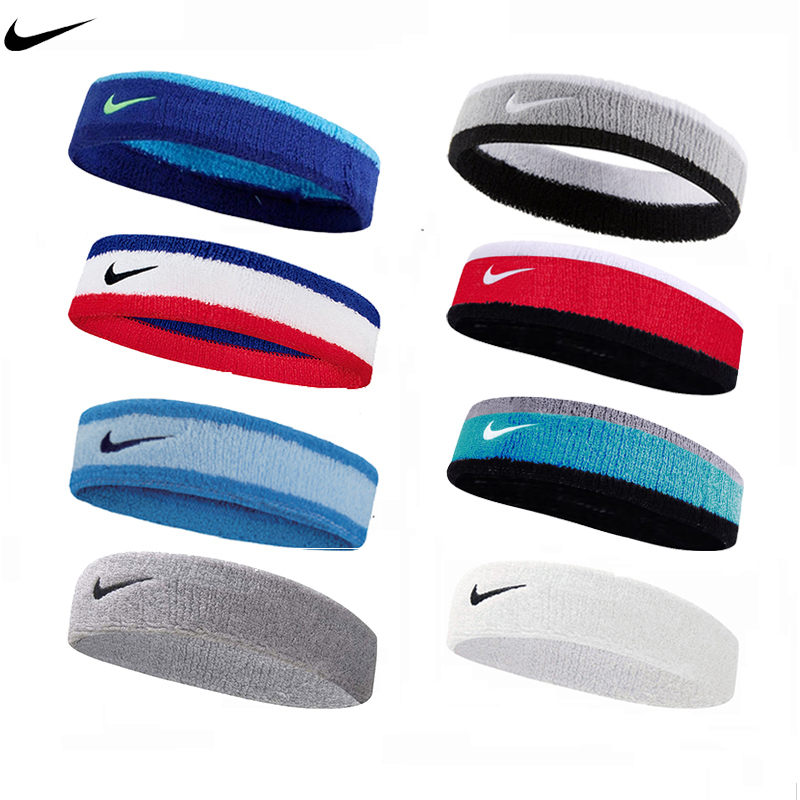 Authentic Nike Nike Sports Headband, Headscarf, Tennis, Basketball, Badminton, Running Headband, Sweat-Absorbent Headband for Men and Women