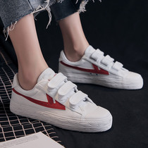 Back Force Women Shoes Sails Cloth Shoes Sails Shoes Magic Sticker Sneakers Board Shoes Mens Shoes Mucus Buttons Female Shoes Students Little White Shoes