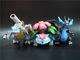 Hundreds of Thousands of Mega Evolutions: Water Rocket Turtle, Bulbasaur, and Charmander Pokémon Figures - Domestic Large and Medium Size Collectible Figurines