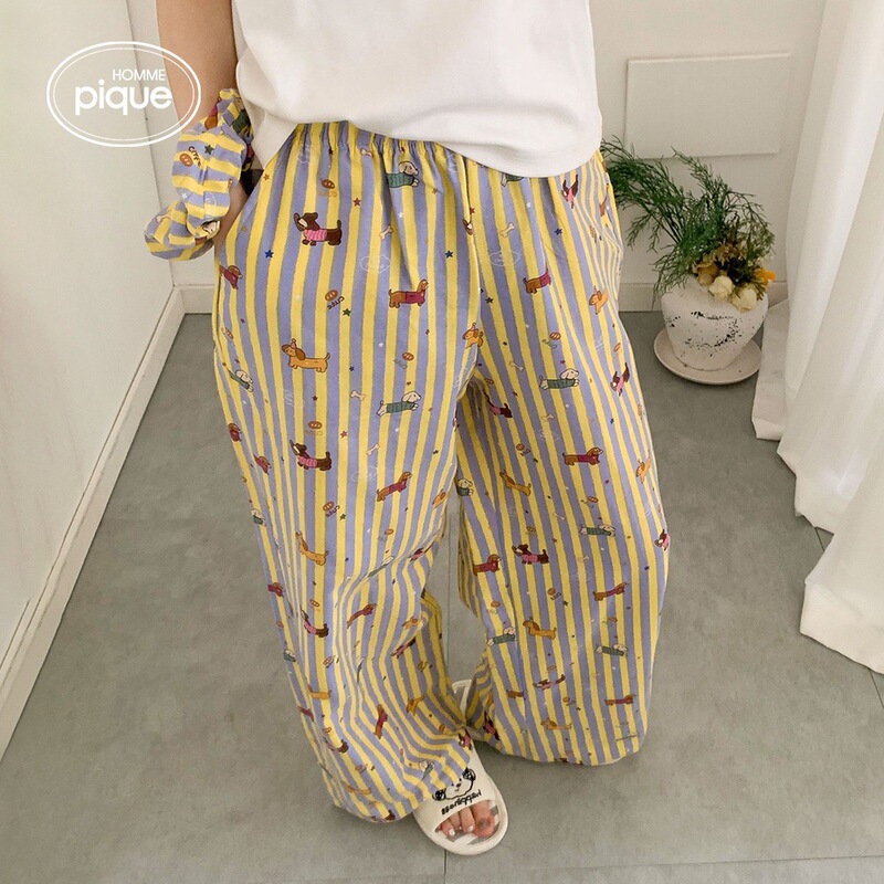 Class a Pure Cotton Double-Layer Yarn!! 26 Summer New Style Loose and Comfortable Pajama Pants with Pockets, Suitable for Home Wear and Can Be Worn Outside Class a Pure Cotton Double-Layer Yarn!! 26 Summer New Style Loose and Comfortable Pajama Pants with Pockets, Suitable for Home Wear and Can Be Worn Outside