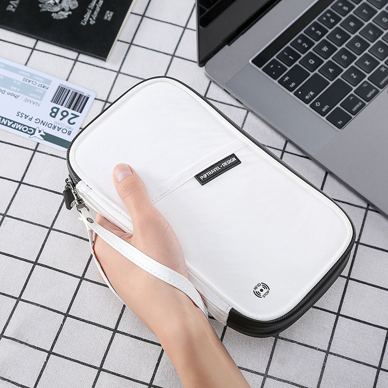 Pasco bag abroad anti-theft waterproof travel portable small certificate storage bag boarding pass protection cover card ticket holder