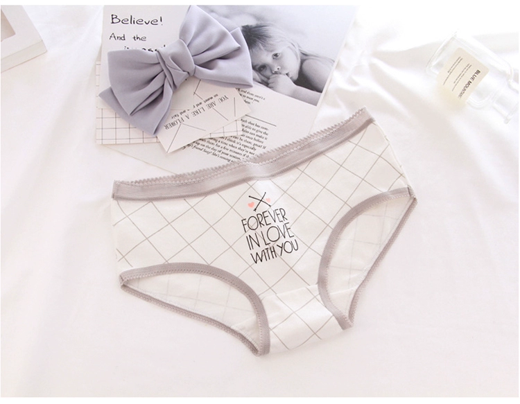 Quần lót nữ cotton eo thấp nữ cotton cotton sinh viên dễ thương thoải mái thoáng khí tam giác quần short đầu