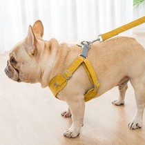 Dog traction rope vest style walking dog rope anti-earning off chest strap French fighting bacon fighting cow Kyobarbigdog supplies