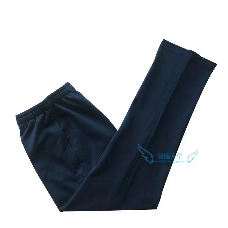 Tùy chỉnh mùa hè mới siêu mỏng cotton nguyên chất cotton sâu xanh đen rắn màu quần thể thao thẳng đồng phục quần rộng đồng phục trẻ em chất lượng cao