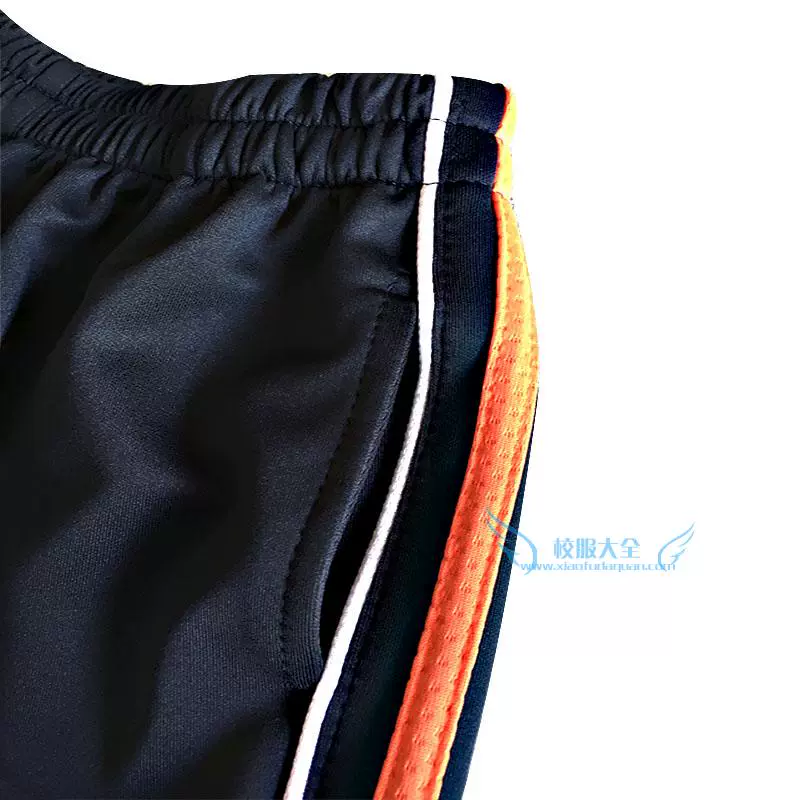 Tùy chỉnh mới mùa hè quần siêu mỏng màu xanh đậm và trắng mỏng màu cam thể thao quần thẳng quần đồng phục học sinh quần lỏng quần đồng phục học sinh
