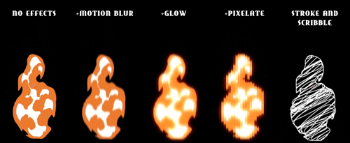 AE模板-120组风火水雷电手绘卡通漫画游戏MG动画元素