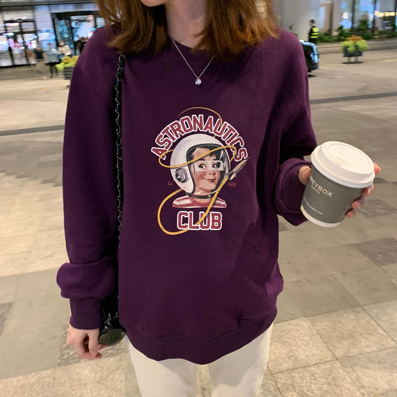 Korean version of pregnant woman Spring dress blouse loose fashion Pure Cotton Comfort Medium Long Version Pregnancy Postnatal Wee and Jersey Tide