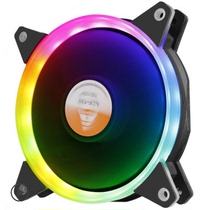 Chassis fan 12CM desktop computer host mute RGB color change Aurora Solar Eclipse cooling illusion LED fan