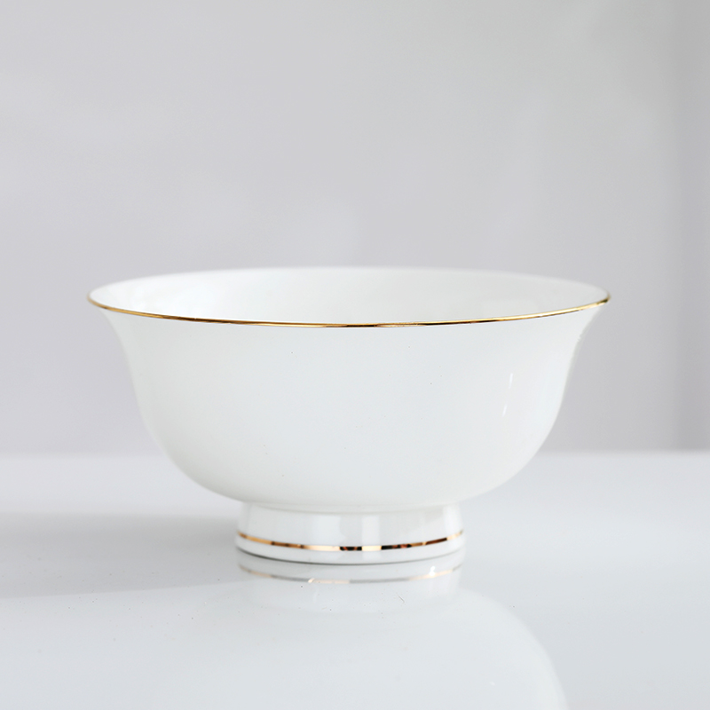 Jingdezhen ceramic rainbow such as bowl bowl home eat rice bowl up phnom penh tall bowl of soup bowl of rice, a bowl of household ceramic bowl prevent hot