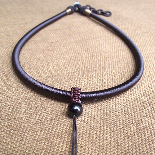 Оригинальное ожерелье из шнура, подвеска, ремешок, чокер, простой и элегантный дизайн