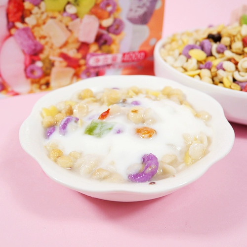 Йогурт фруктовые зерно овсянки персиковой персиковые орехи, ореховое зерно, овсяная кара