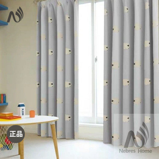 Nebres Japanese blackout insulation curtains Children's room Bedroom cute animation fresh series Household environmental protection curtains