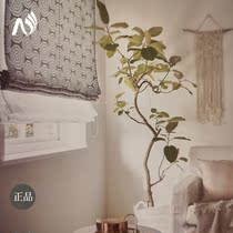 Japanese imported Roman curtain curtain simple lifting curtain custom roller blind living room balcony pastoral semi-blackout curtain
