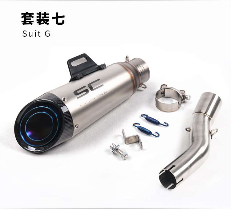 Xe máy thể thao sửa đổi ống xả sóng âm GSX250R DL250 phần giữa Yoshimura Scorpion SC phần ống xả - Ống xả xe máy bô xe máy honda