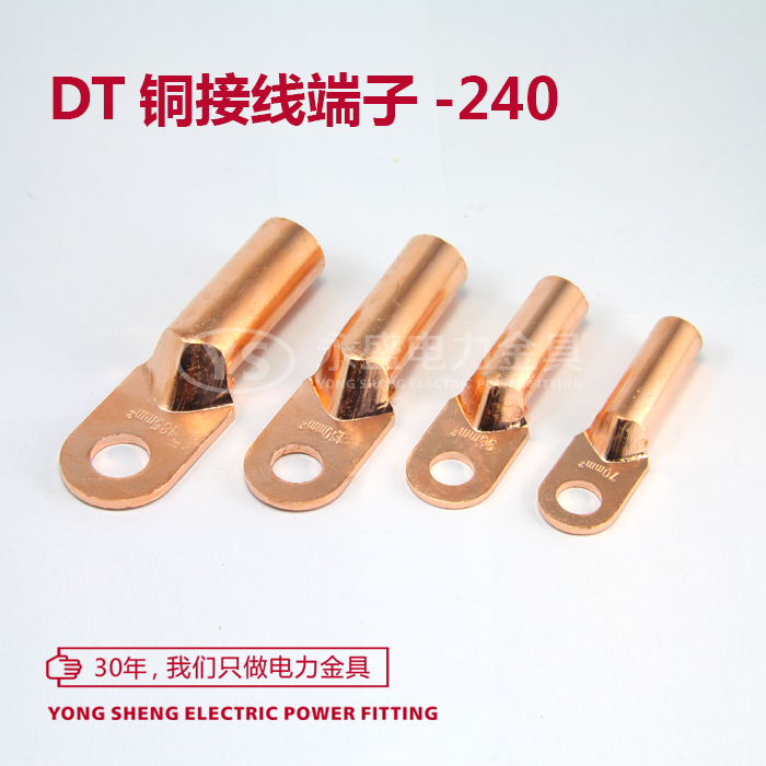DT-240 Copper Terminal B Copper Ear Terminal Copper Cable Copper Connector Insein Gold