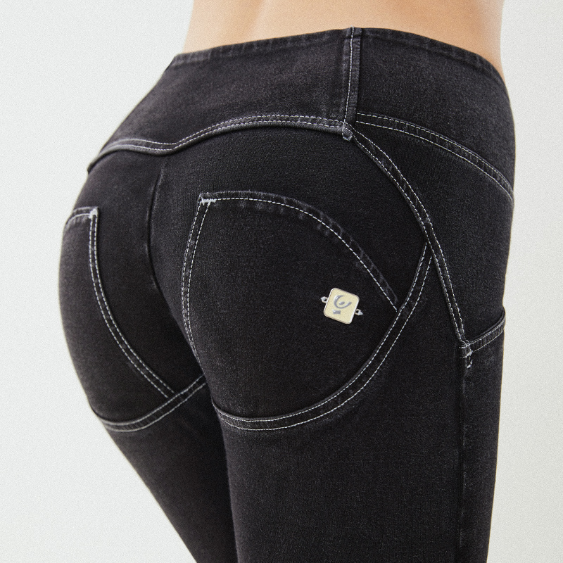 Italian Freddy tribuckle version with waist denim version tight with hip-skinny peach pants and ankle length J7G J7Y