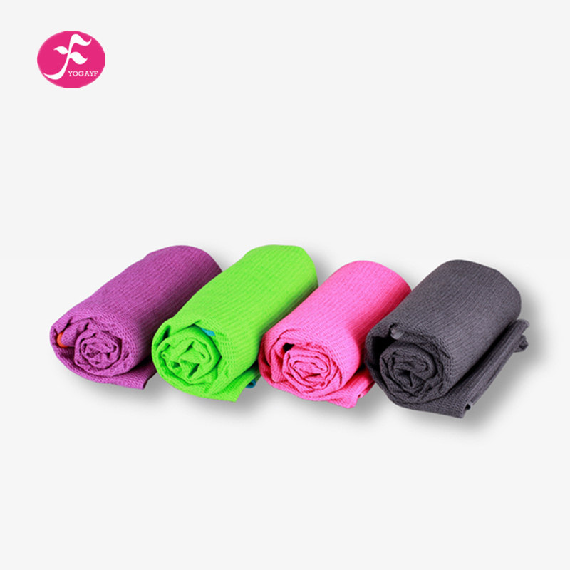 One Vatican invisible silicone particle edging lattice yoga towel fitness sports non-slip sweat-absorbing portable 180*60CM