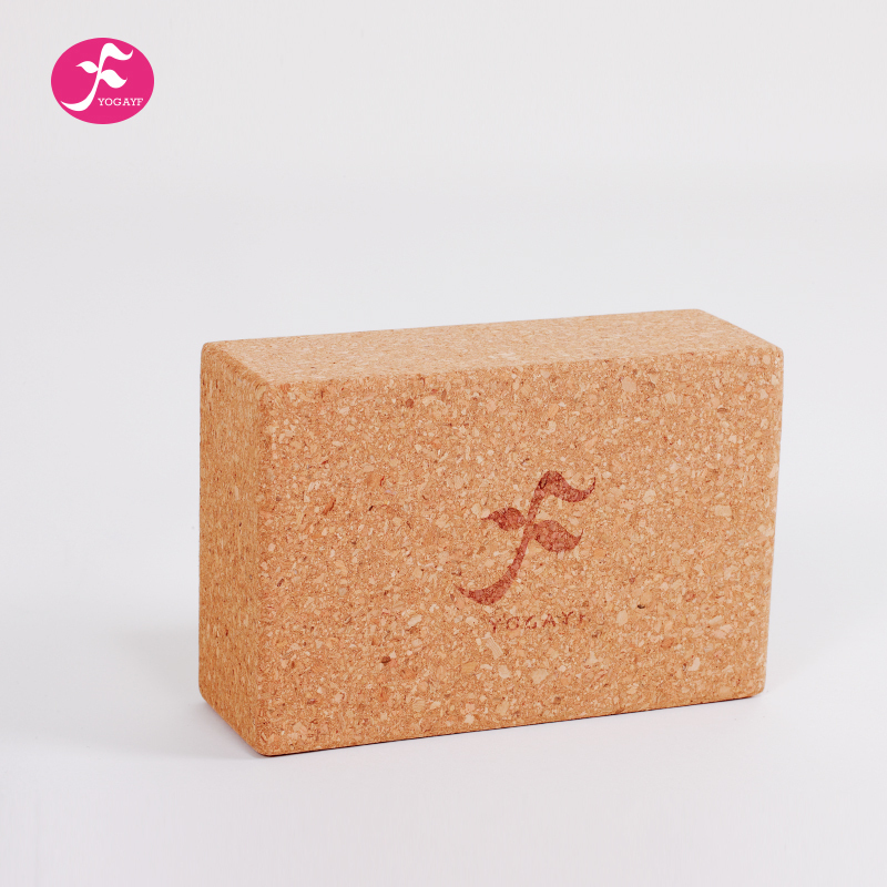Yifan high density cork yoga brick Natural environmental protection tasteless material Iyengar yoga aids cork brick