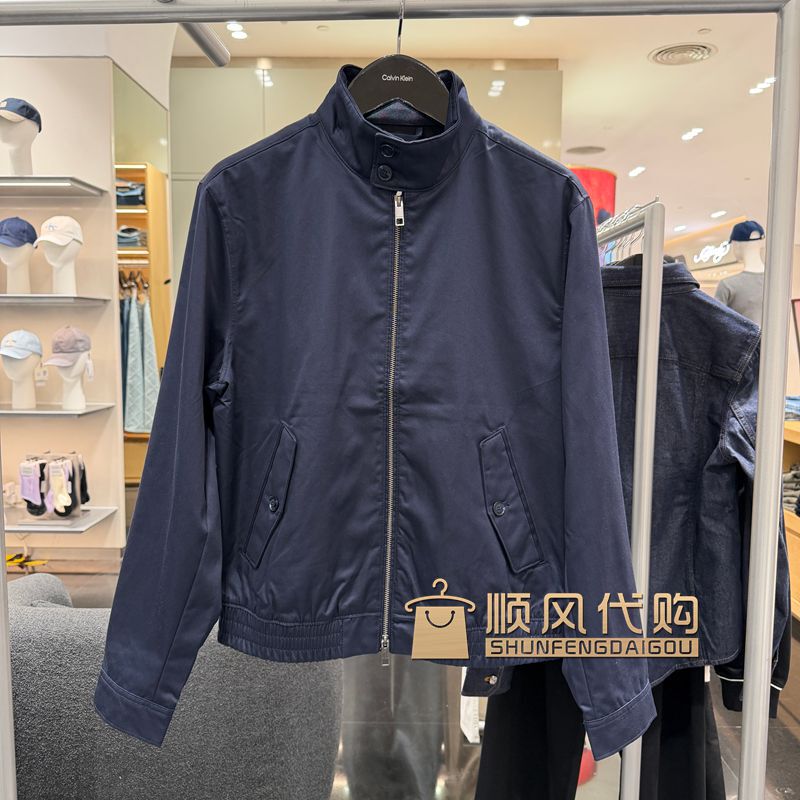 Ck Jeans Ck 26 Autumn Men's Classic Retro Stand Collar Simple Jacket 4Lh409G 1790 Ck Jeans Ck 26 Autumn Men's Classic Retro Stand Collar Simple Jacket 4Lh409G 1790