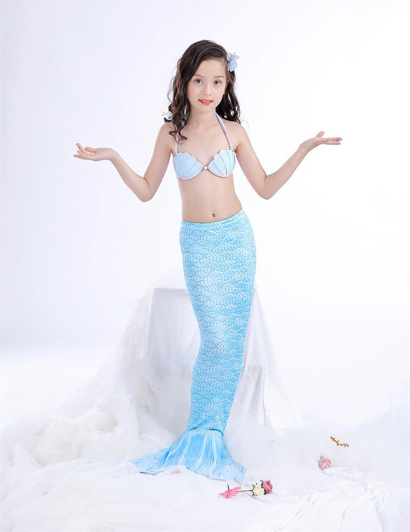 Áo tắm cho bé gái đuôi cá 2018 mới cho bé gái ba mảnh áo tắm chia đôi áo tắm nàng tiên cá phù hợp với áo tắm shop quần áo trẻ em đẹp