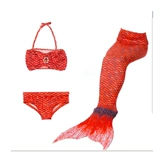 Купальник, наряд маленькой принцессы, детский раздельный комплект, крой «рыбий хвост», 3 предмета, в западном стиле