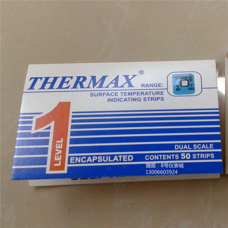 THERMAX Temperature Paper Single 82 degree temperature discolored paper TMC thermal temperature test paper
