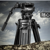 Professional camera tripod hydraulic damping gimbal strong aluminum alloy shoulder shoulder Sony Panasonic SLR rail bracket