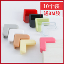 Childrens anti-collision corner anti-bump silicone safety protection corner baby transparent corner set bag table coffee table right angle